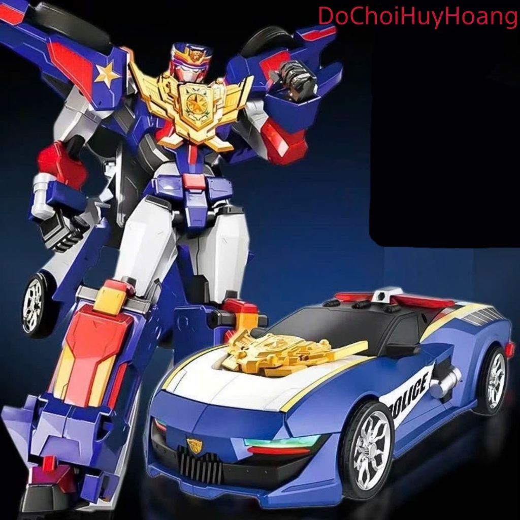 Đồ chơi robot siêu cảnh sát oai vệ Storm Chaser biệt đội siêu nhân nhí lực lượng nhí bản 17cm