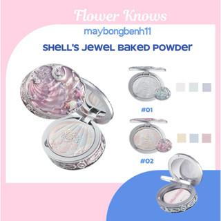   CÓ SẴN-CHÍNH HÃNG  Phấn phủ FLOWER KNOWS Shell's Jewel đa sắc hiệu chỉnh màu da 