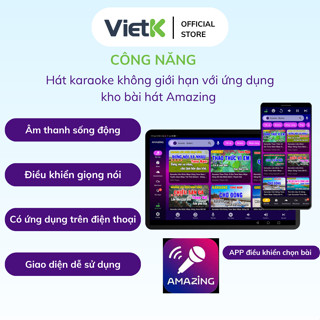 Đầu hát karaoke VietK VBox 8K - Android 12 hỗ trợ 4K Ultra HD, Ram 2Gb, Rom 16Gb chính hãng năm 2026