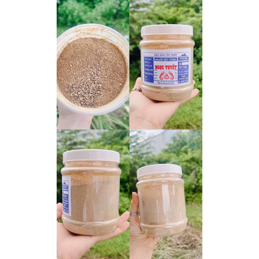MUỐI SẶC TÔM CAY XÈ LƯỠI, KHÔNG MẶN THƠM NGON (muối tuổi thơ)