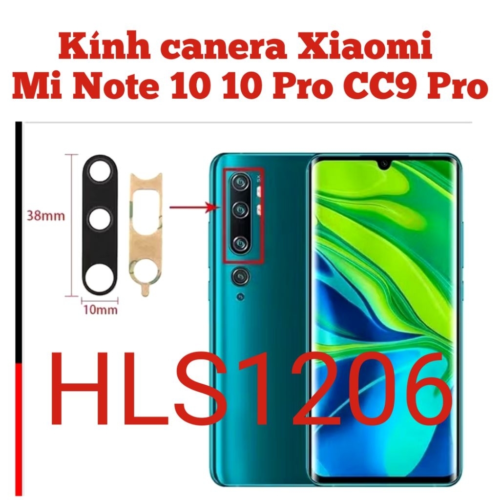 Kính camera Xiaomi Mi Note 10 10 Pro CC9 Pro