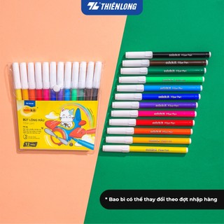 Bút lông màu Colokit FP-01, nét nhỏ, mềm và dễ tô. Màu sắc tươi sáng đúng chuẩn màu mỹ thuật.