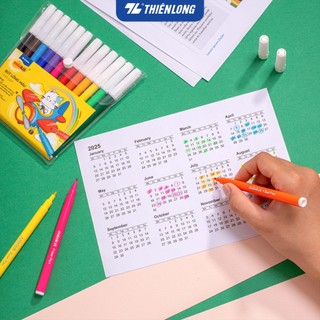 Bút lông màu Colokit FP-01, nét nhỏ, mềm và dễ tô. Màu sắc tươi sáng đúng chuẩn màu mỹ thuật.