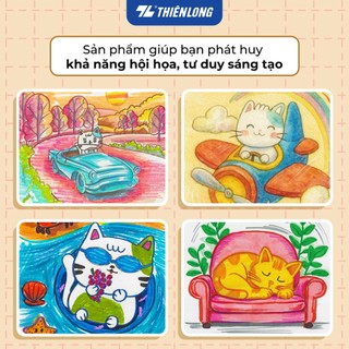 Bút lông màu Colokit FP-01, nét nhỏ, mềm và dễ tô. Màu sắc tươi sáng đúng chuẩn màu mỹ thuật.