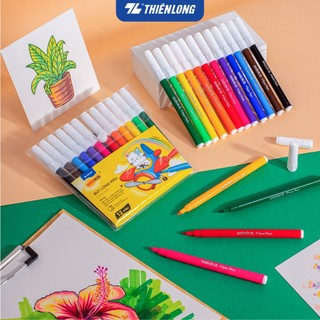 Bút lông màu Colokit FP-01, nét nhỏ, mềm và dễ tô. Màu sắc tươi sáng đúng chuẩn màu mỹ thuật.