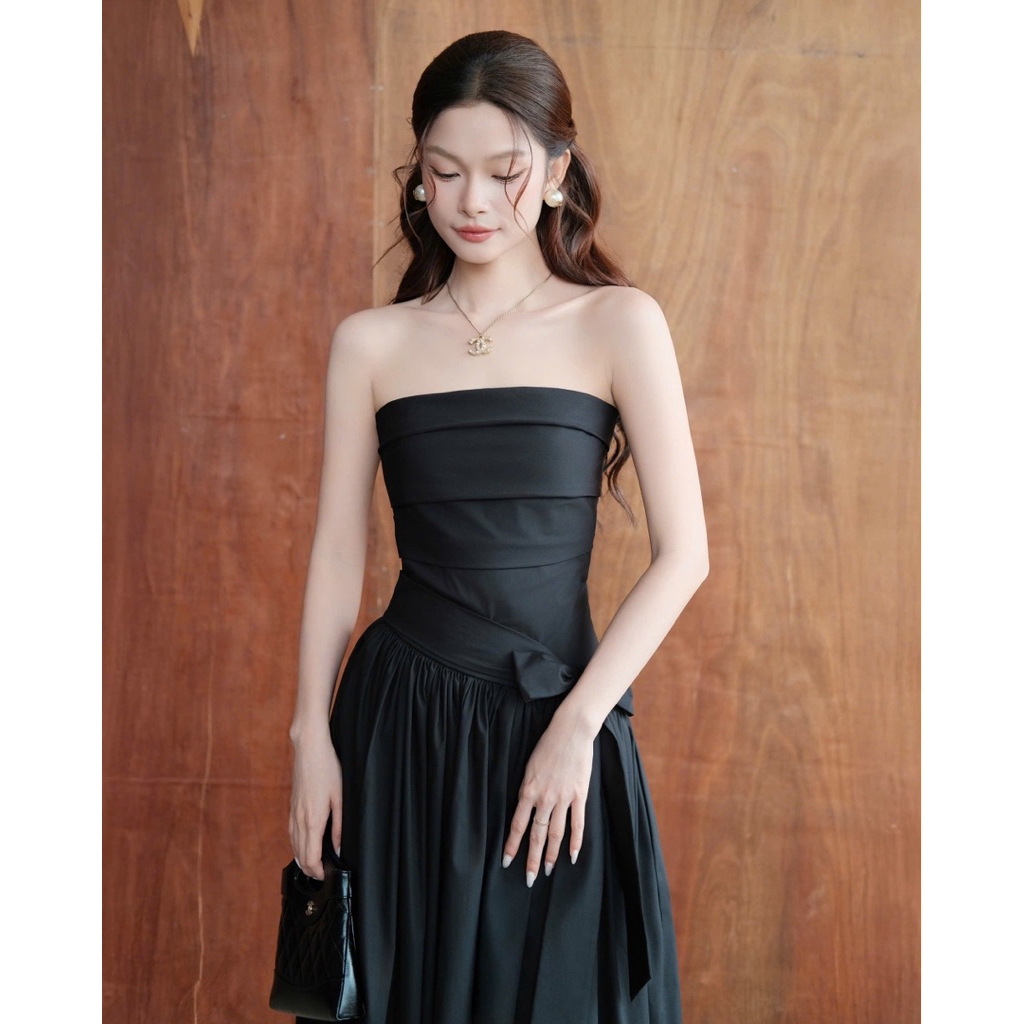 RUBIES Dovey Dress - Đầm Dài Nữ Vải Kate Dáng Ôm Tùng Xòe Cúp Ngực | BigBuy360 - bigbuy360.vn