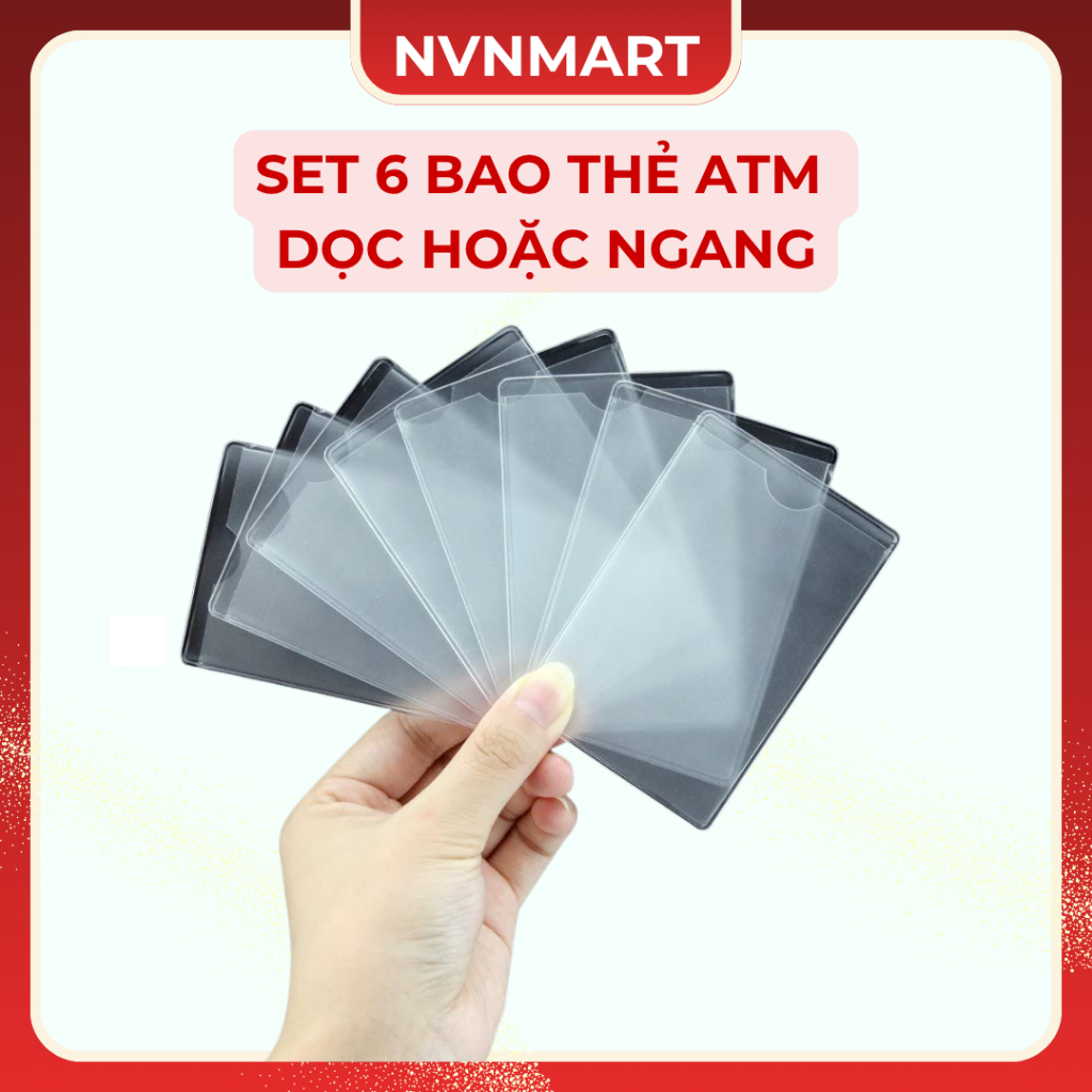 Set 6 Bao thẻ ATM (dọc hoặc ngang) - AT