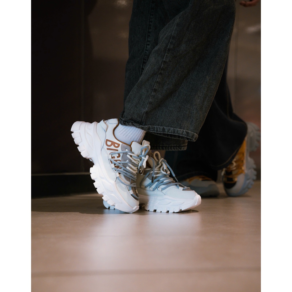 Giày Chunky Sneaker Bigbrother West Bear Da Nappa Đế EVA Tăng Chiều Cao 6.5cm Phong Cách Thời Thượng