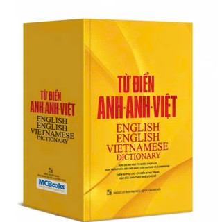 sách - Từ điển anh anh việt ( bìa vàng )