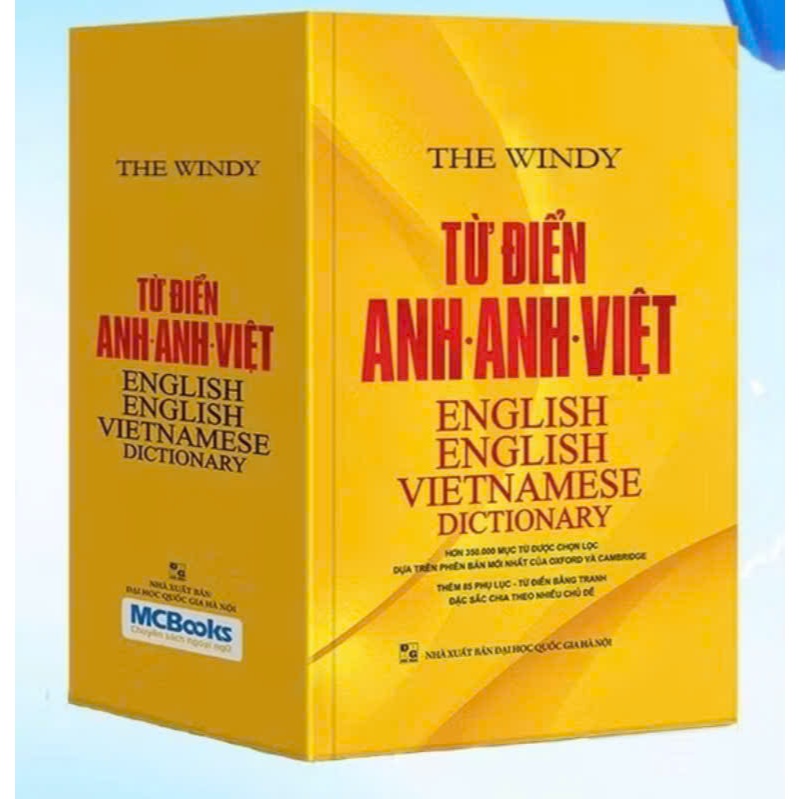 sách - Từ điển anh anh việt ( bìa vàng )