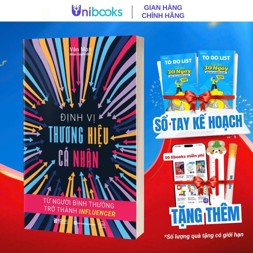 Sách - Định Vị Thương Hiệu Cá Nhân- Từ Người Bình Thường Trở Thành Influencer - Bizbooks