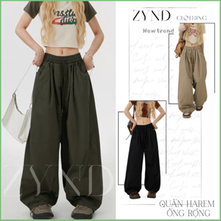   HOT TREND Quần harem cạp chun form rộng phong cách quần ống rộng unisex nam nữ AT-M109_ ZynD Clothing 
