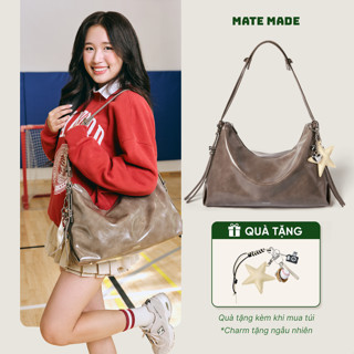 [TẶNG KÈM CHARM] Túi Tote Dáng Rủ MATE MADE Everyday - Chất Da Mềm, Đeo Vai