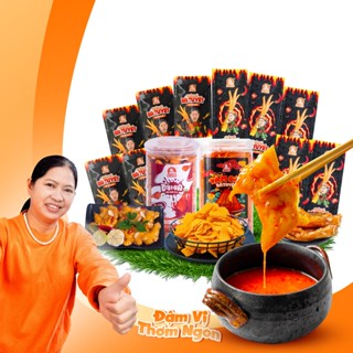 [Tặng 1 hũ sốt chấm] Combo SONG GÀ SONG BIM: 5 chân gà sả tắc + 5 chân rút xương + 1 bim bim tăm cay+ 1 hũ đùi gà tê cay