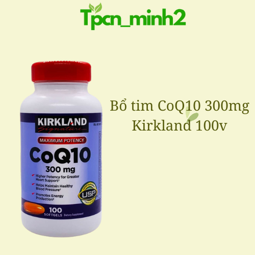 Viên uống CoQ10 300mg Kirkland 100 viên hàng Mỹ