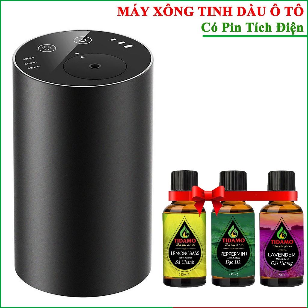 Máy Khuếch Tán Tinh Dầu Có Pin Tích Điện, Máy Xông Tinh Dầu Trực Tiếp Không Dùng Nước, Chuyên Dụng Cho ô tô và Gia Đình