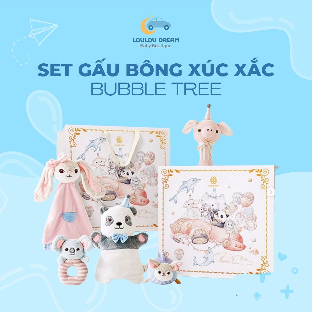 Set gấu bông xúc xắc Bubble Tree (5 món)