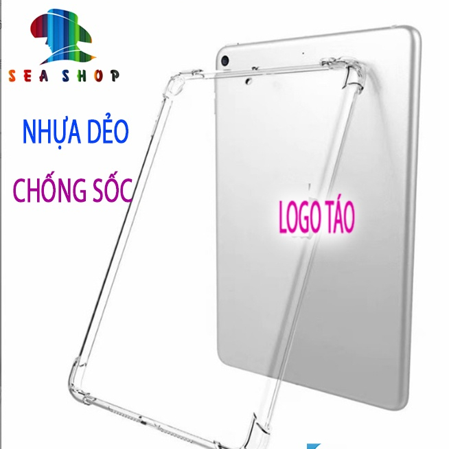 Ốp lưng iPad 2,3,4, Air2, Pro 9.7, 10.2, 10.5 inch,Mini 1, 2, 3, Pro M1,M2, Air5-4 Góc dày-Chống sốc