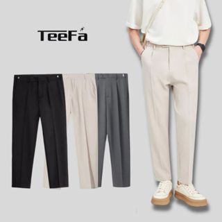 Quần Âu Nam Teefa ATB - Form Baggy, Ống Đứng, Vải Tuyết Hàn, Không Nhăn Xù, Bấm Sidetab Trẻ Trung