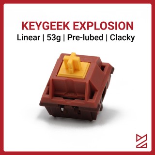 Keygeek Explosion switch - Công tắc bàn phím linear, âm clacky, lube sẵn mượt mà