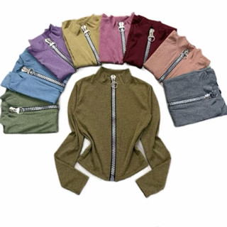 Áo Khoác Đốm Khoá To Cổ Trụ, Có Túi TRong, tay xỏ ngón,treding xu hướng Áo khoác Ủ kem Nữ Hot Mã KHOÁ TO TRỤ