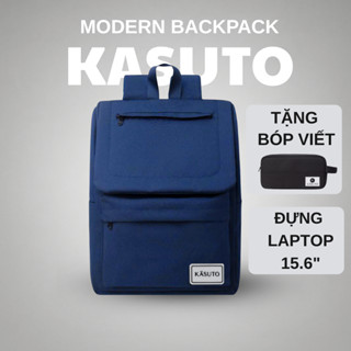 Balo Nam Nữ đi học đi làm KASUTO BRAND Modern Backpack Vải Canvas Chống Thấm Nước Tặng Bóp Viết Zero