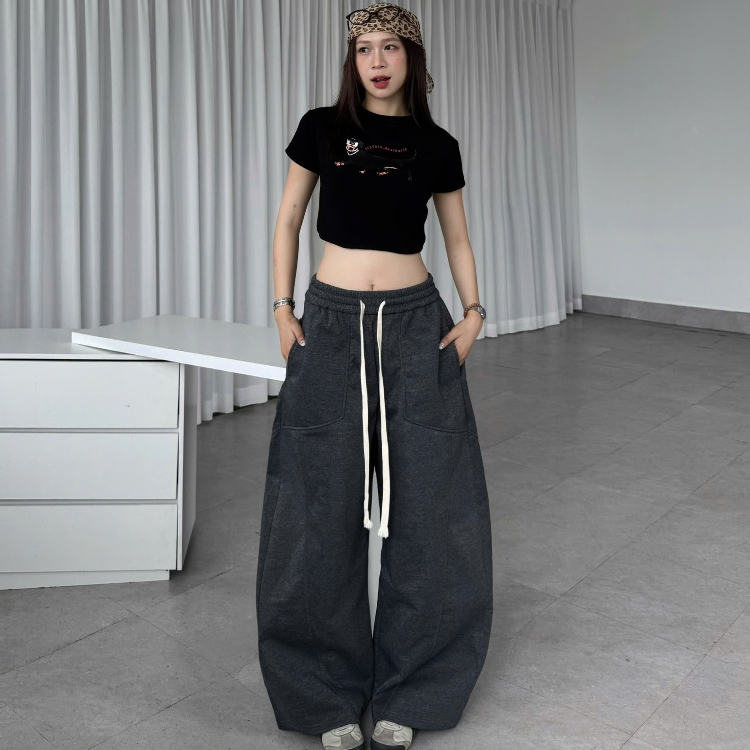 Quần Dài Nỉ Ép Hàn Ống Cong Form Unisex Tôn Dáng Nam Nữ | SSSTore.Aesthetic | BigBuy360 - bigbuy360.vn