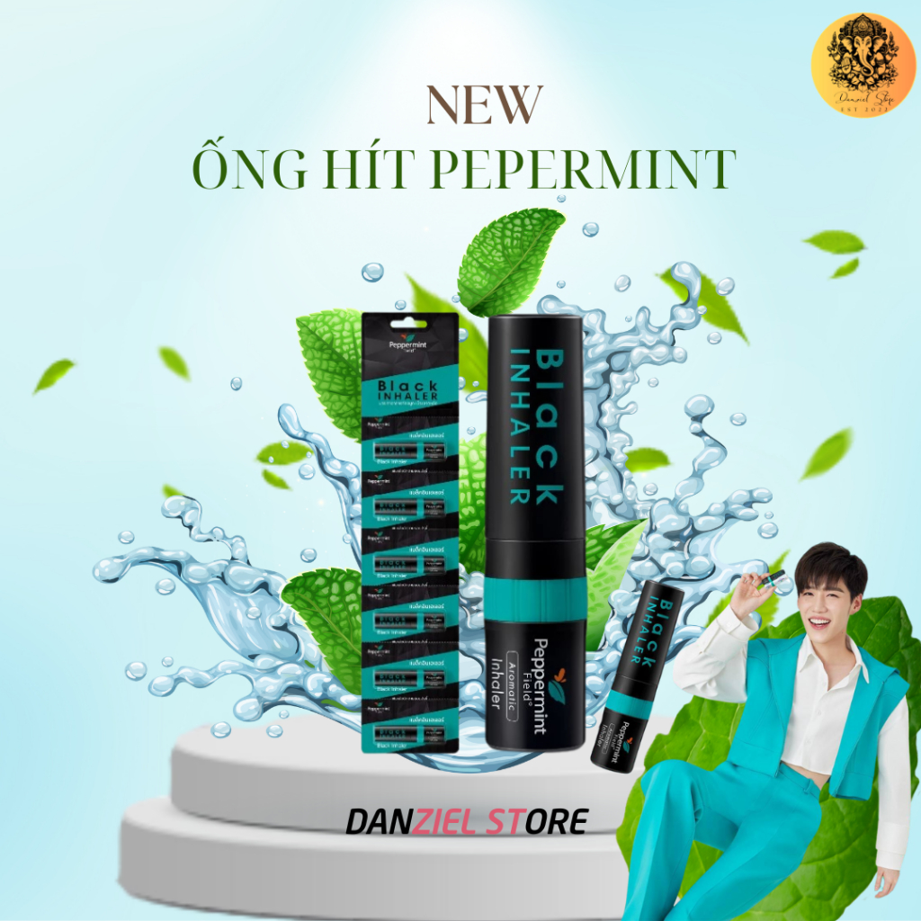 Ống Hít Thông Mũi Bạc Hà Phiên Bản BLACK PEPPERMINT FIELD Thái Lan