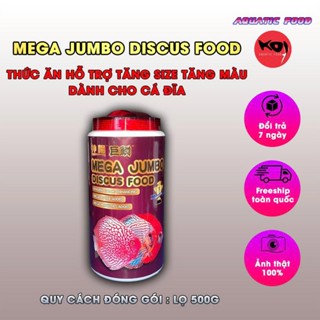  Mega Jumbo cá đĩa 500g SSS - thức ăn hạt chìm cho cá đĩa tăng body và màu sắc 