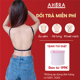  Áo Ngực Hở Lưng Nữ Khoét Sâu Mặc Trong Áo Váy Yếm Hở Lưng Trễ vai AHBRA SA09 