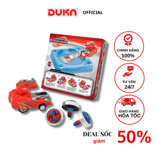 Đồ Chơi Duka: Con Quay Chiến Binh Ánh Sáng - Hỏa Lực Khủng Long (3 Con Quay) DK81130
