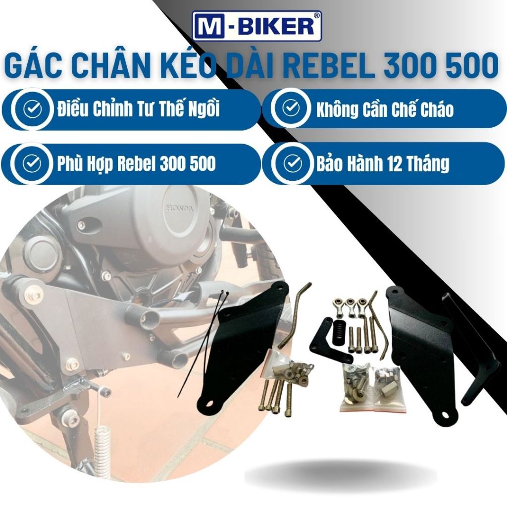 Gác Chân Rebel 500, Rebel 300 MBIKER Kéo Dài MBiker