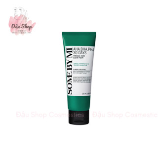  Sữa Rửa Mặt Some By Mi AHA-BHA-PHA 30 Days Miracle Acne Clear Foam 100ml  Sữa rửa mặt AHA xanh  