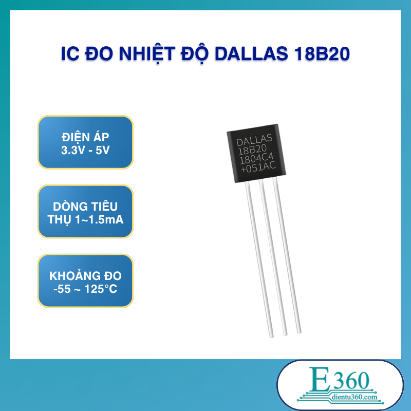 IC Đo Nhiệt Độ DALLAS 18B20