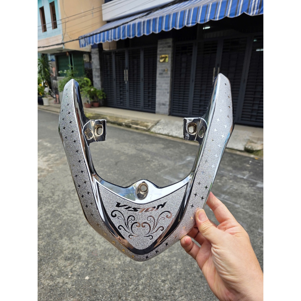 Ốp cản mạ Crom xe VISION 2014 - 2019. Ốp bằng nhựa mạ CROM dùng để ốp lên cản zin.