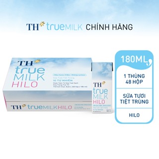 [LIVESTREAM] Thùng 48 hộp sữa tươi tiệt trùng TH True Milk HILO 180ml (48 hộp)