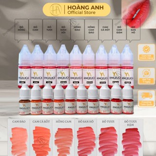 [CHÍNH HÃNG] MỰC ANGELICA VIỆT tem trắng phun xăm môi đỏ hồng cam