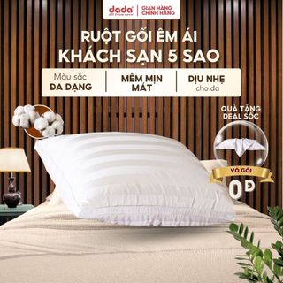  Ruột gối nằm khách sạn 5 sao cao cấp DADA Gối ngủ 2 viền gòn polyester êm nâng đỡ ngủ ngon 50*70 