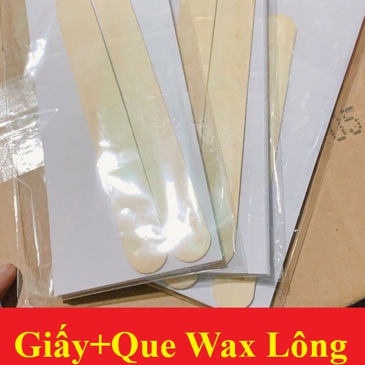 Set giấy và 2 que wax lông An Lành (50-60 tờ)