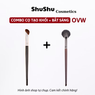 【OVW Combo Cọ Tạo Khôí, Cọ Phấn Sáng, Cọ Tạo khối Trang Điểm OVW Lông Thật Tự Nhiên