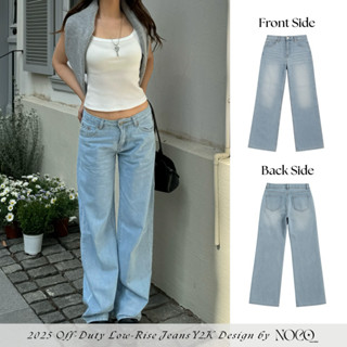 Quần Jean Cạp Trễ Y2K Vibes Âu Mỹ by noco.label Dáng Dài Basic Ống Suông Đáy Ngắn Thấp (Sẵn, ảnh thật)