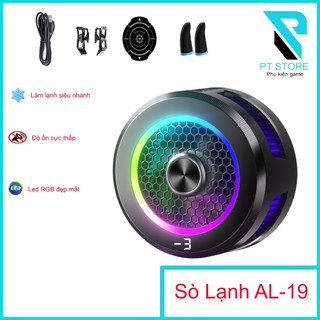  Quạt Tản Nhiệt Sò Lạnh Mới 2024 AL-19 - Công Suất 15W - Đóng Đá Nhanh Chóng - Led RGB - Hiện Thị Nhiệt Độ 