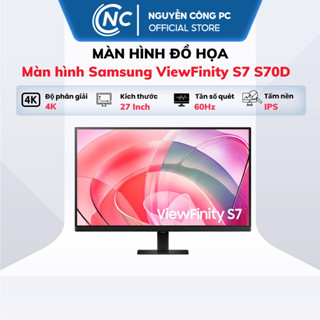  Màn hình Samsung ViewFinity S7 S70D LS27D700EAEXXV  27 inch - 4K - IPS - 60Hz - 5ms  - Hàng New - Bh 24 tháng 