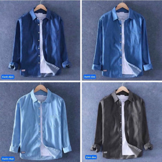 Sơ Mi Jean Nam Dài Tay Cao Cấp WOW MEN - SMJ01