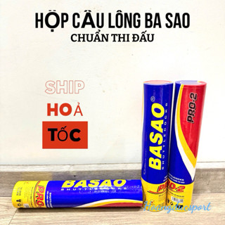 Hộp/Ống Cầu lông BA SAO/ CẦU NHỰA loại tốt dùng cho học sinh - hộp 10 quả