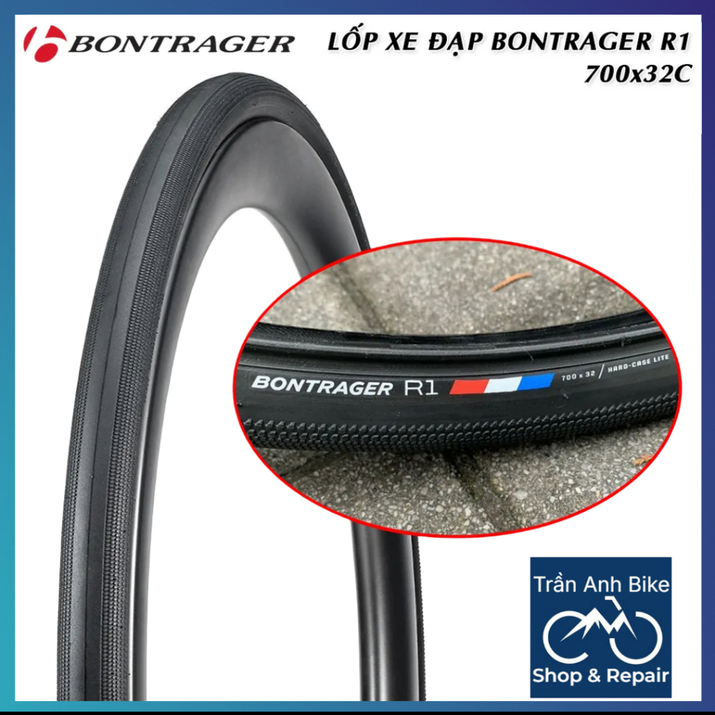 Lốp (Vỏ) Xe Đạp BONTRAGER R1 700x32C - 1 Cái