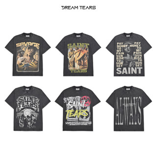 Áo Thun Nam Nữ Dream Tears Cổ Tròn Chất Vải Wash 250Gsm Thoáng Mát AP24