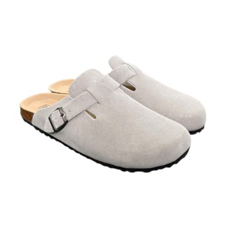 Dép Đế Trấu Kiểu Dáng Sục Boston Da Bò lộn nguyên tấm Thương Hiệu Bioline Unisex Nam Nữ - SDL