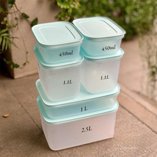 Set 6 hộp đông thân trong mẫu mới Tupperware
