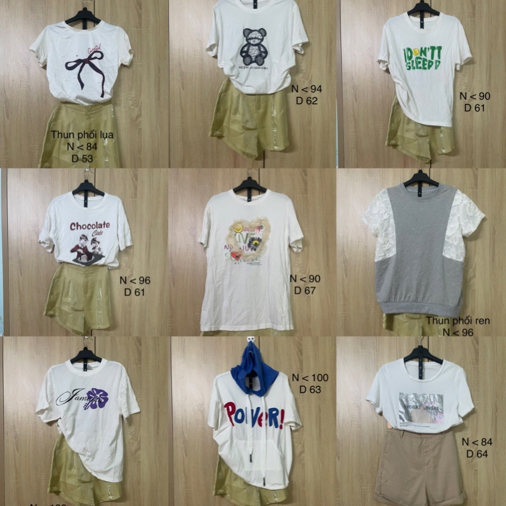 [2hand]Áo thun trắng/Áo kiểu 2hand